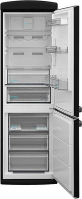 Sharp Vintage 331 Lt No Frost Buzdolabı Siyah